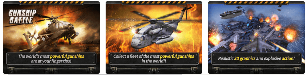 تحميل لعبة Gunship Battle: Helicopter 3D مجاناً